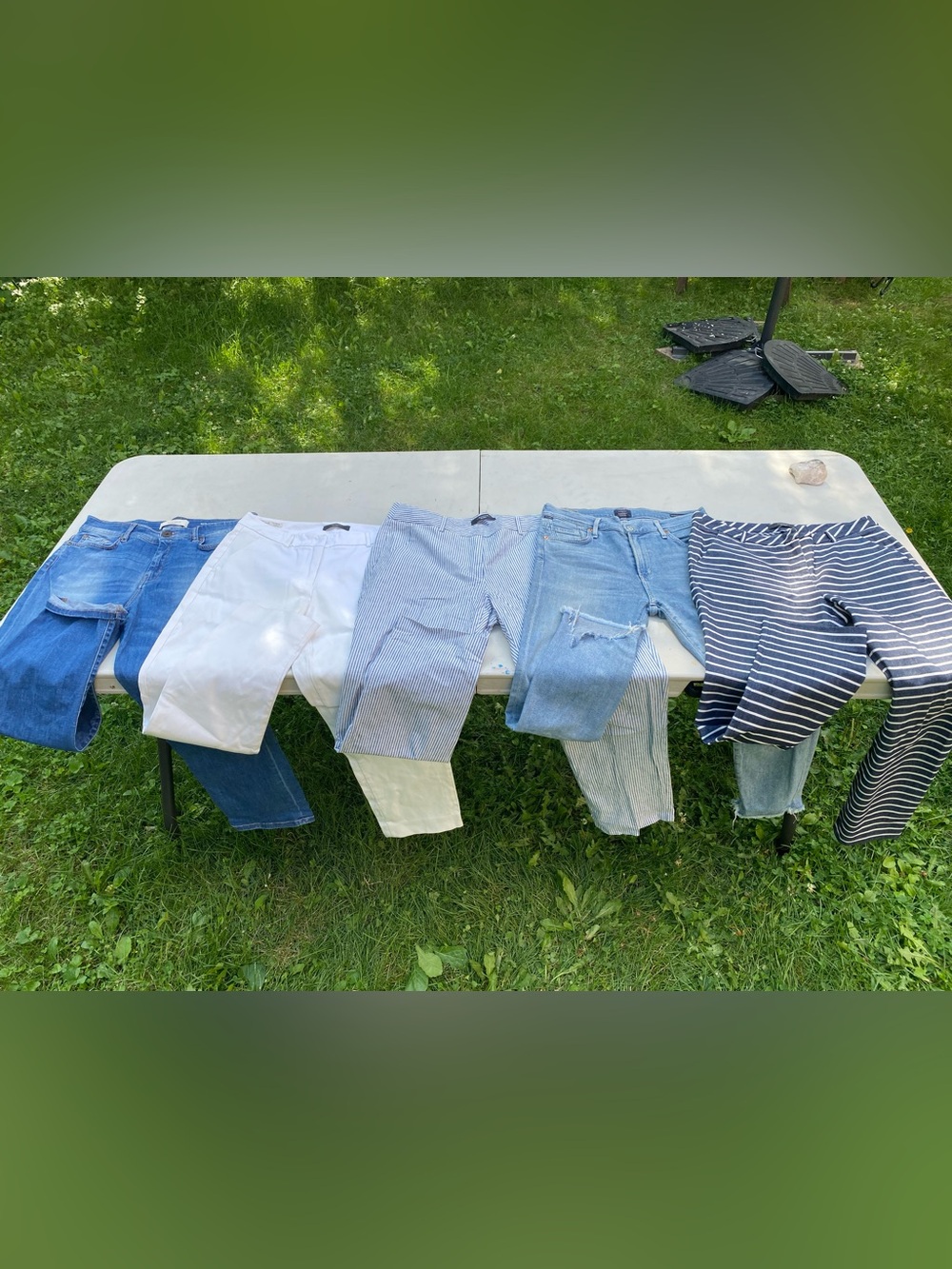 Women's Light Wash and White Jeans Bundle - Multiple Styles